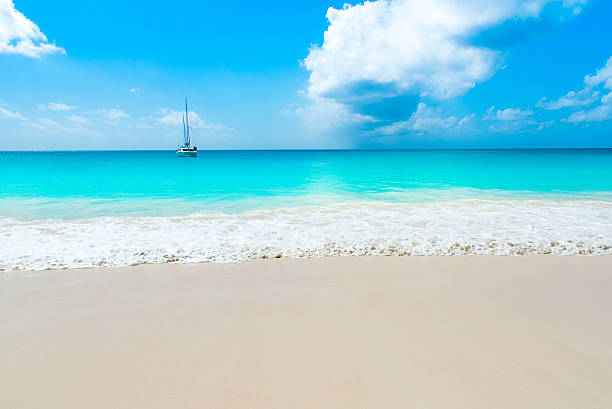 istock Sail boat - Beautiful Paradise beach 478028248