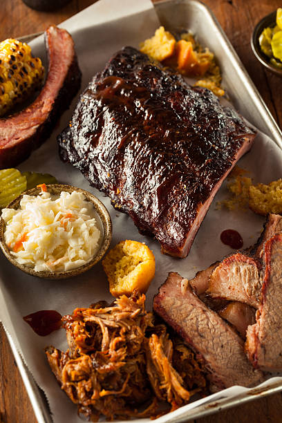 istock Barbecue Smoked Brisket and Ribs Platter 478028928