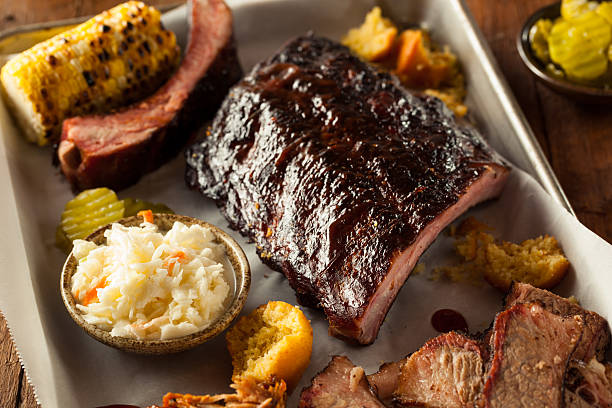 istock Barbecue Smoked Brisket and Ribs Platter 478028932