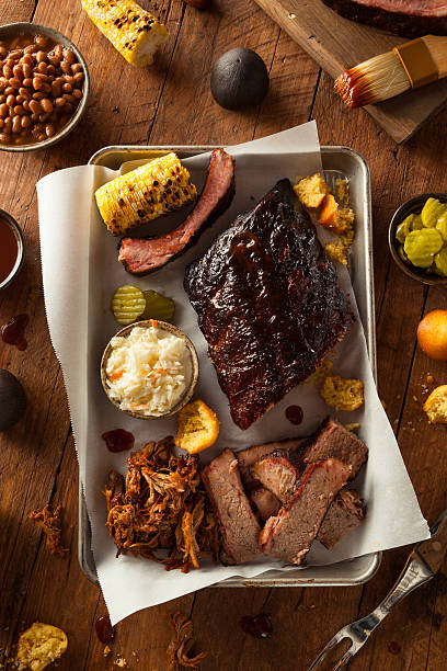 istock Barbecue Smoked Brisket and Ribs Platter 478028936