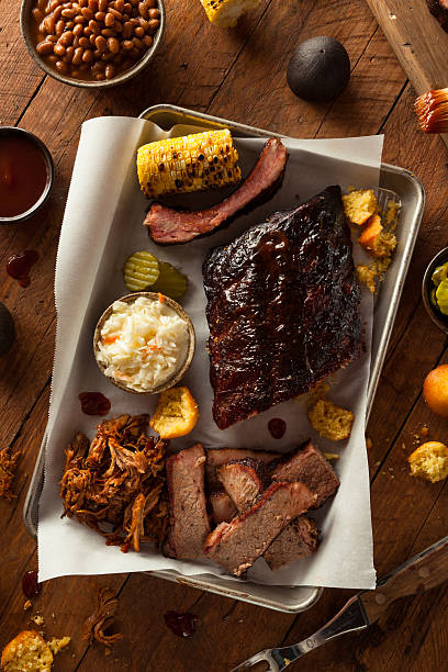 istock Barbecue Smoked Brisket and Ribs Platter 478028938