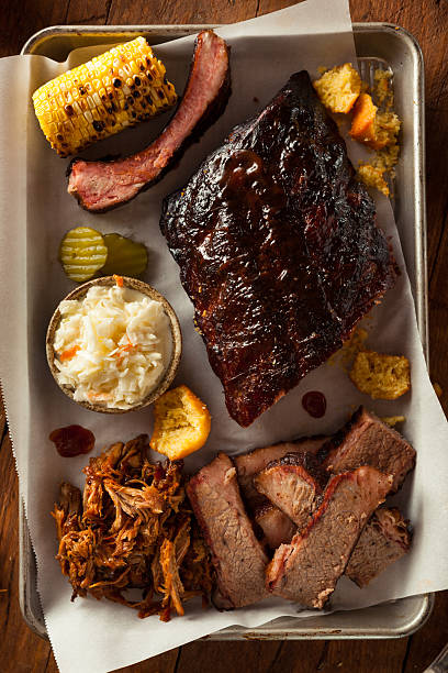 istock Barbecue Smoked Brisket and Ribs Platter 478028940
