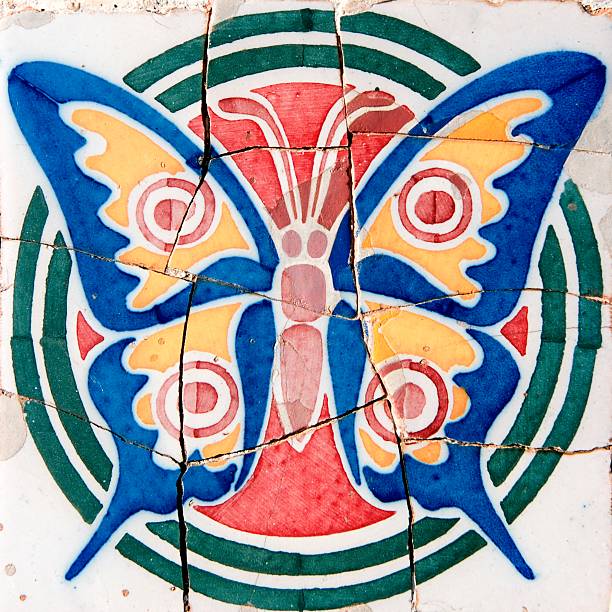 istock Ceramic butterfly by Antoni Gaudi in Barcelona, Spain 478030343