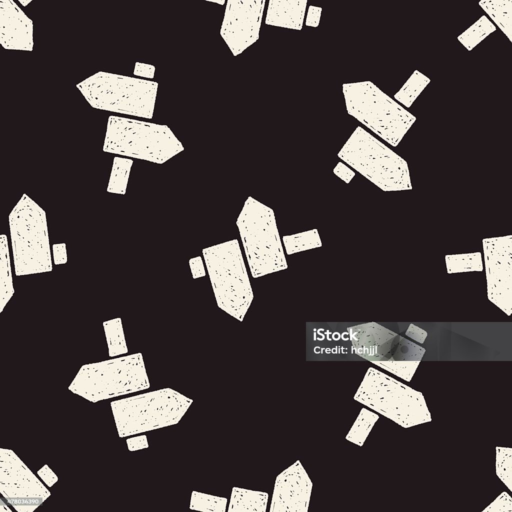Direction Pattern Background Doodle Direction Seamless Pattern Background Stock Illustration ...