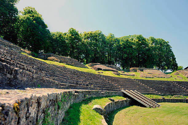 The amphitheatre of Autun stock photo