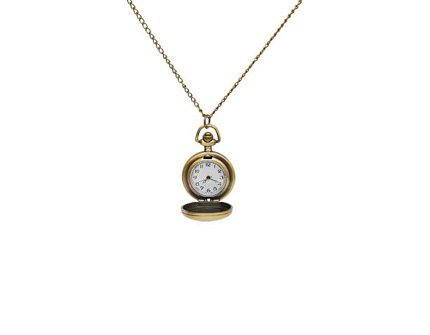 istock pocket watch on white background, necklace isolated 478036666