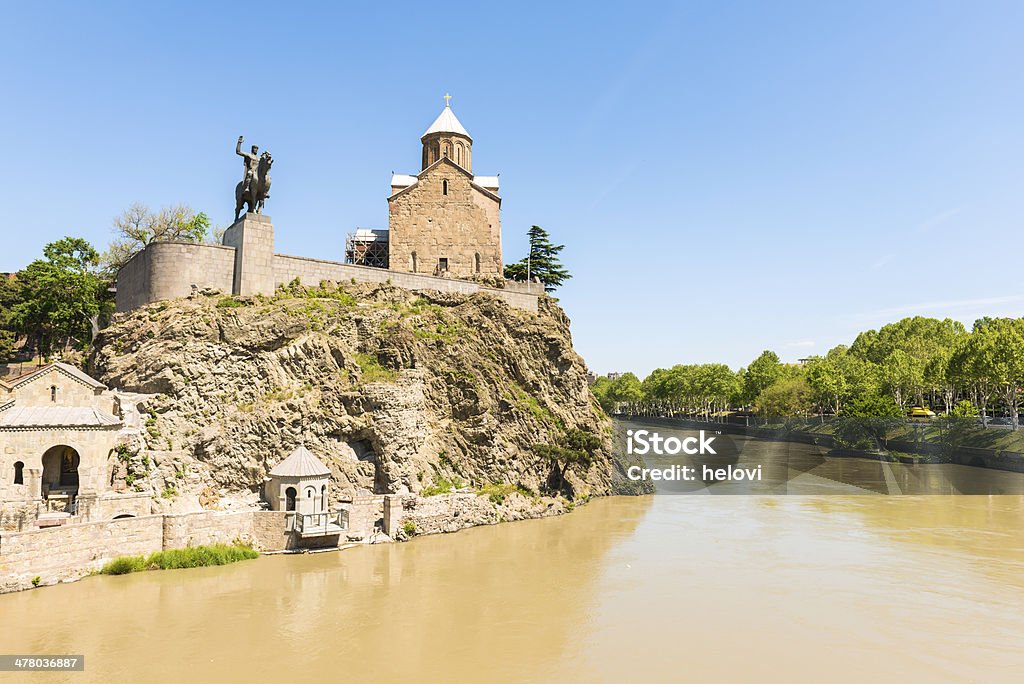 La Vergine Maria Chiesa Metekhi - Foto stock royalty-free di Altopiano