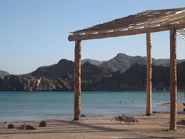 Isolated Frame Stands on the Beach of Baja stock photo