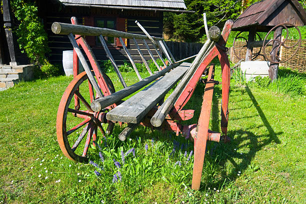 istock old wood coach wheel 478039391