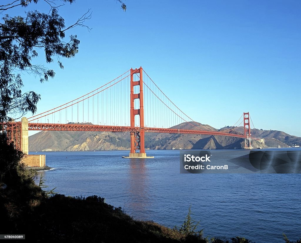 Golden Gate bridge, San Francisco, Stany Zjednoczone Ameryki. - Zbiór zdjęć royalty-free (Bez ludzi)