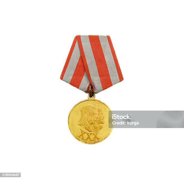 A Medalha De Heróis Soviética Isolado Sobre Fundo Branco - Fotografias de stock e mais imagens de Antigo