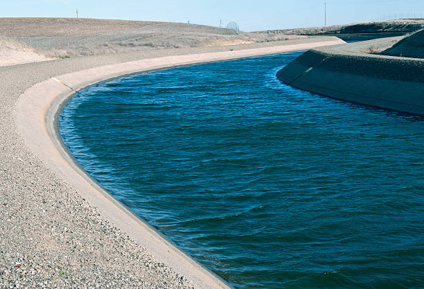 istock Agricultural canal in central California 478044266