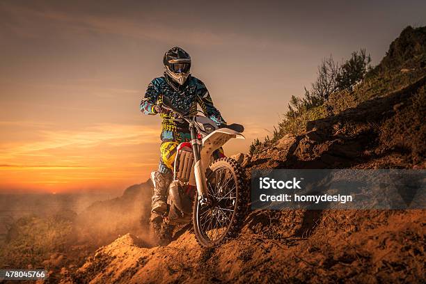 Enduro Bike Rider Stock Photo - Download Image Now - Motocross, Motorcycle,  Sports Race - iStock