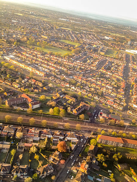 istock Aerial view on London Suburbs 478046697