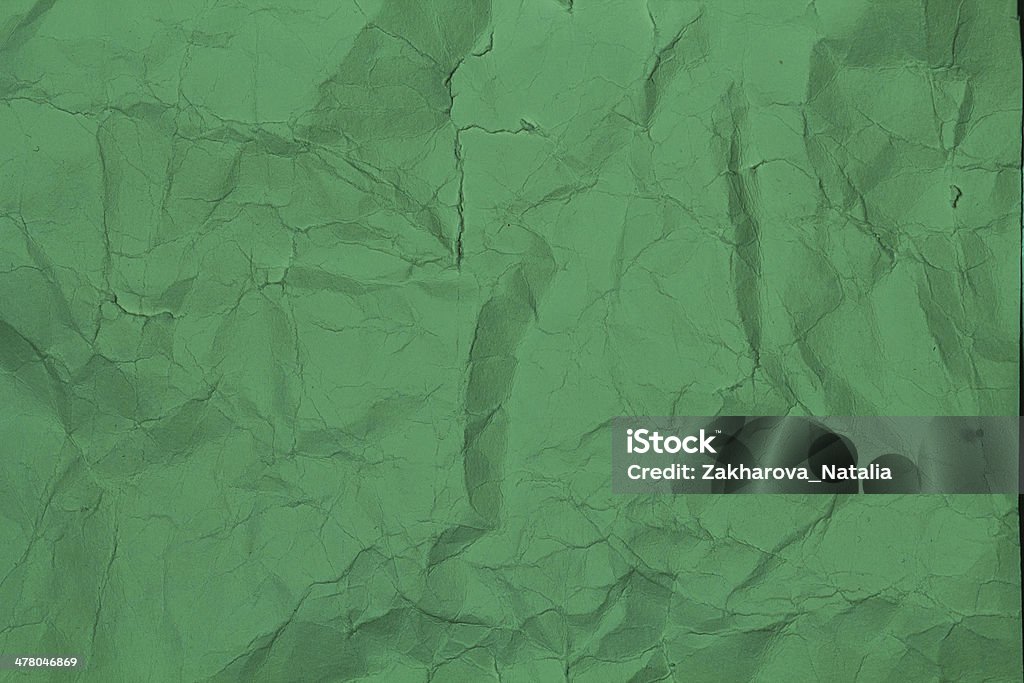 Papel amarrotado textura de fundo de cor verde. - Royalty-free Agenda Eletrónica Foto de stock