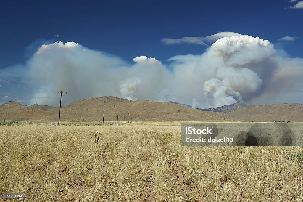 Fumaça de Beaver Creek Fire - Foto de stock de Idaho royalty-free