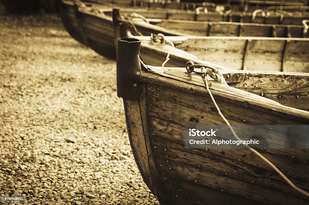 Ruderboote in Ambleside - Lizenzfrei Abenddämmerung Stock-Foto