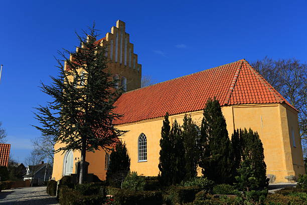solrød kirke parish igreja - church romanesque denmark danish culture imagens e fotografias de stock