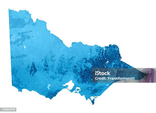 Foto de Victoria Topographic Mapa Isolado e mais fotos de stock de Victoria - Austrália - Victoria - Austrália, Mapa, Austrália