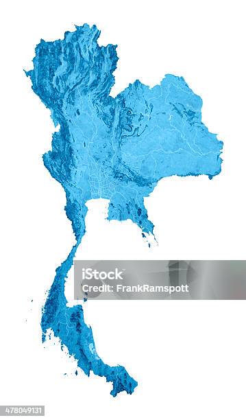 Tajlandia Mapy Topograficznej Puste - zdjęcia stockowe i więcej obrazów Mapa - Mapa, Tajlandia, Kartografia