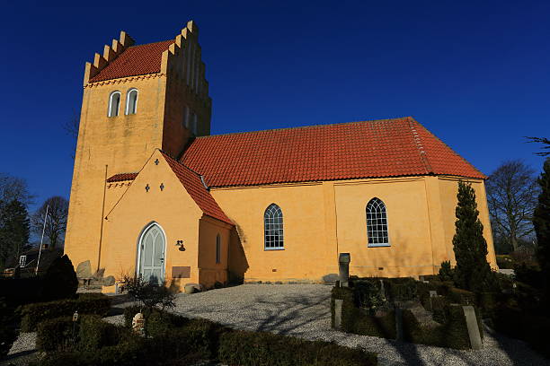 solrød kirke parish igreja - church romanesque denmark danish culture imagens e fotografias de stock