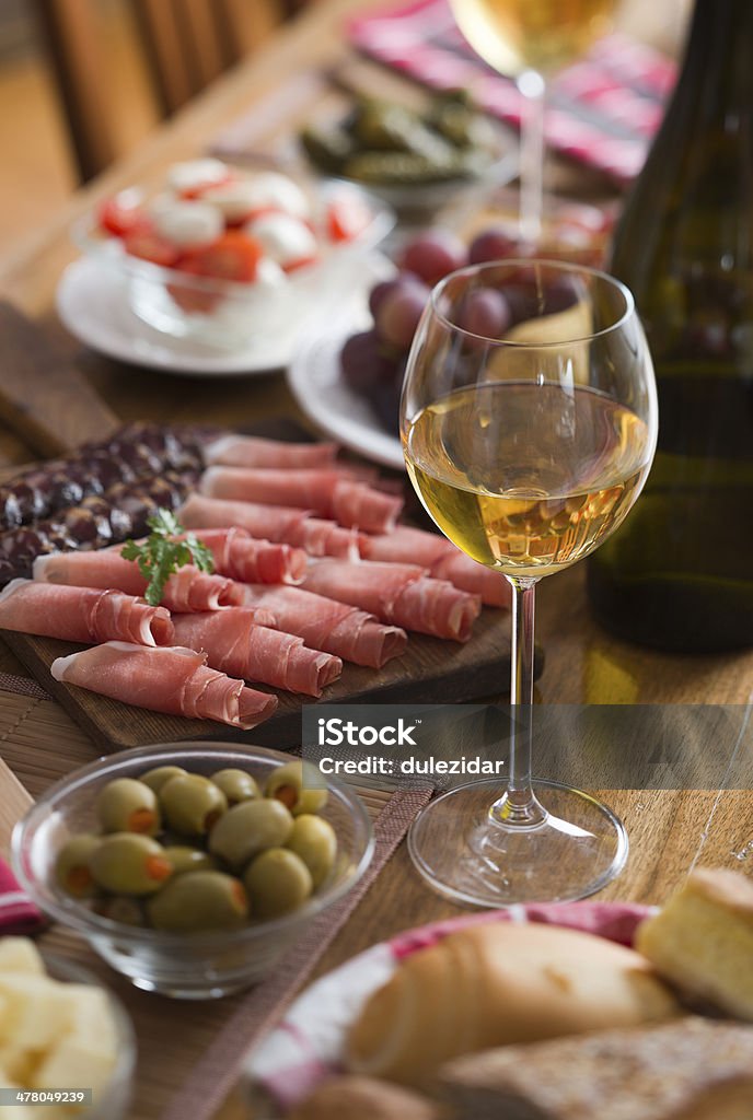 Vinho branco - Foto de stock de Alimentos Defumados royalty-free