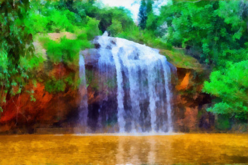 This image was created as digital imitation of watercolor painting