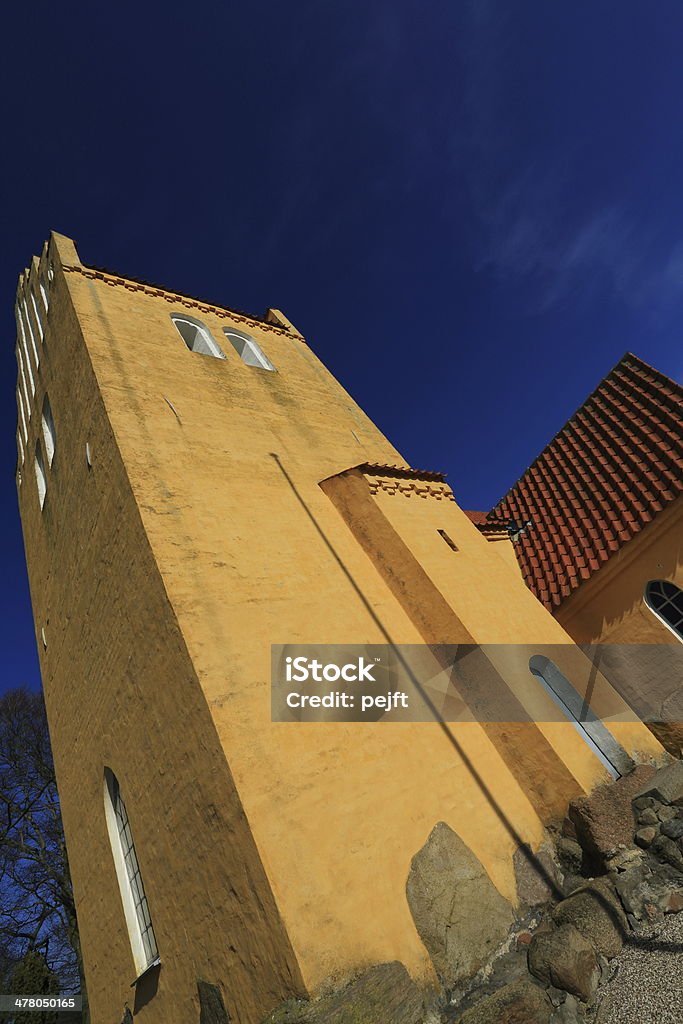 Solrød Kirke parish Igreja - Royalty-free Aldeia Foto de stock