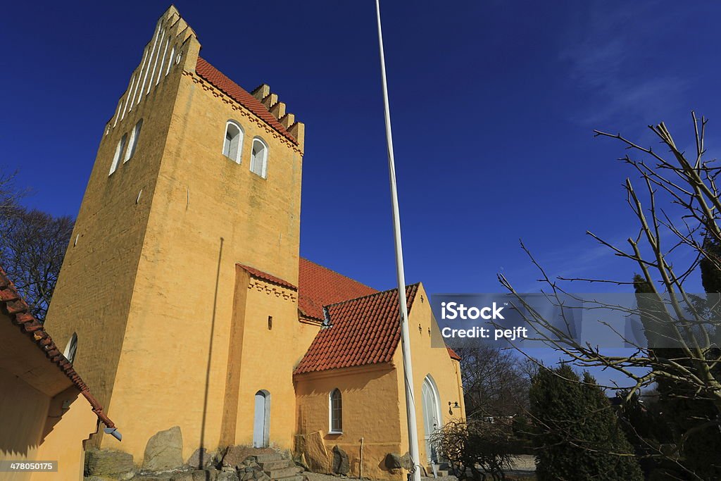 Solrød Kirke parish Igreja - Royalty-free Aldeia Foto de stock