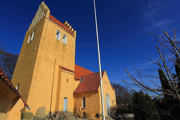 solrød kirke parish igreja - church romanesque denmark danish culture imagens e fotografias de stock