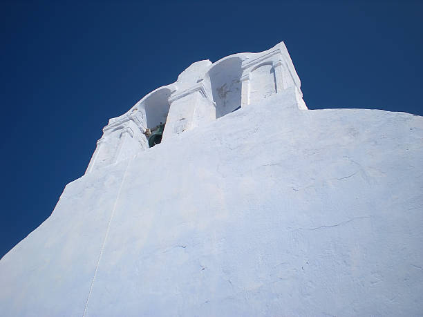 istock Oia church bell tower 478050206