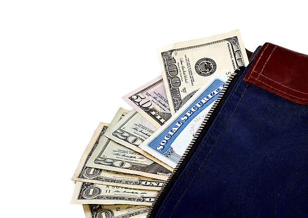 istock Social Security Card and US Currency 478053716