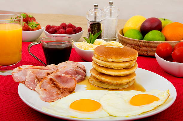 Pancake prima colazione - foto stock