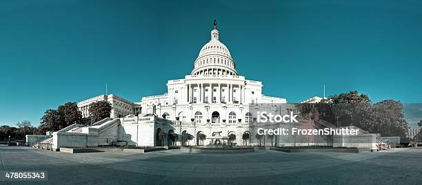 Panorama Z Usa Kapitol Budowa Washington Dc - zdjęcia stockowe i więcej obrazów Waszyngton DC - Waszyngton DC, Kapitol - Capitol Hill, Budynek kapitolu stanowego