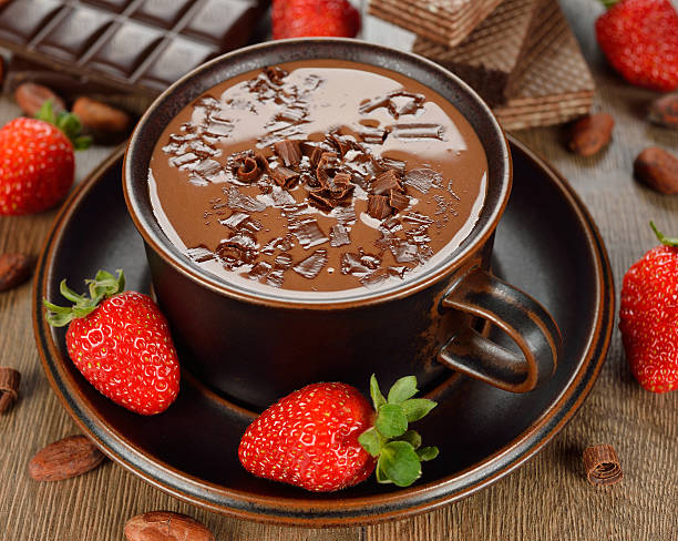 istock Hot chocolate and strawberry 478055597