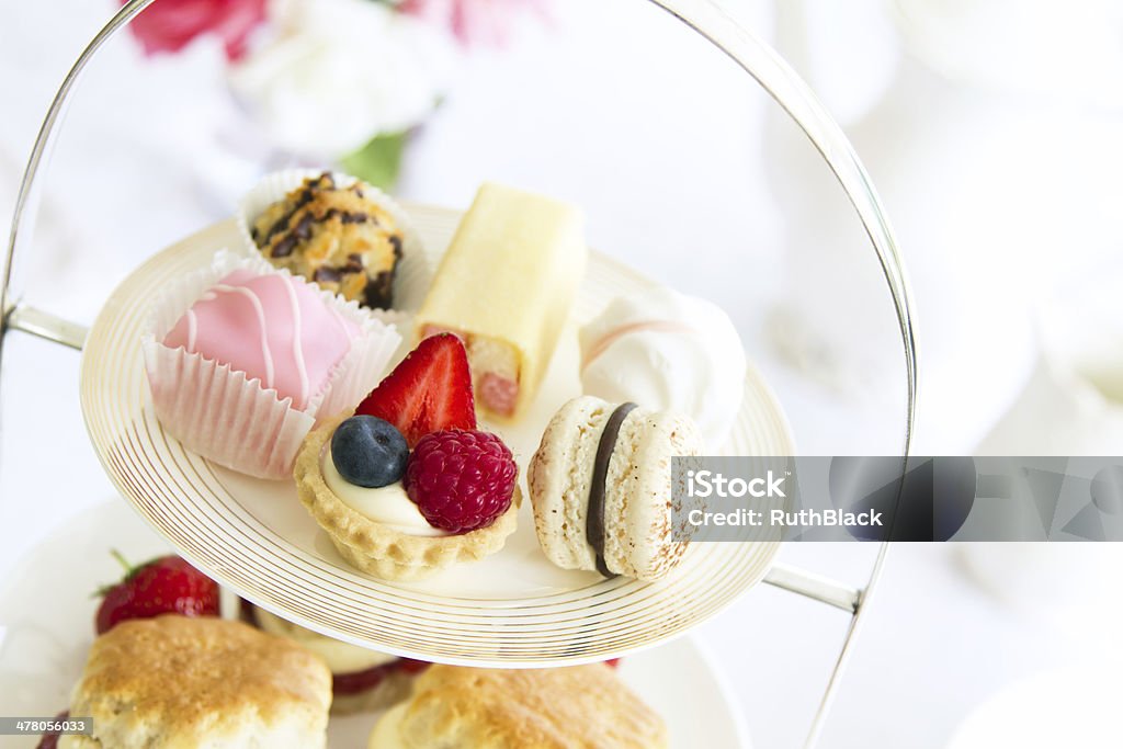 Afternoon tea Afternoon tea served with an assortment of cakes Afternoon Tea Stock Photo