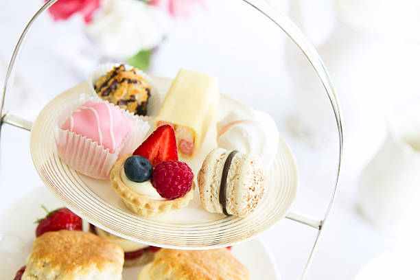 Afternoon tea Afternoon tea served with an assortment of cakes afternoon tea photos stock pictures, royalty-free photos & images