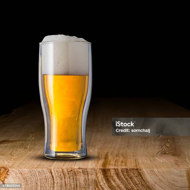 Glass Of Cold Beer Stock Photo - Download Image Now - 2015, Alcohol - Drink, Bar - Drink Establishment