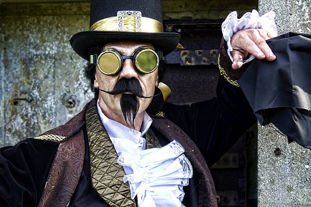 istock man dressed in vintage steampunk clothing 478060878