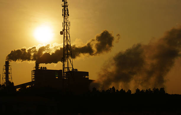 istock Polluted environment from factory in industrial zone 478061173