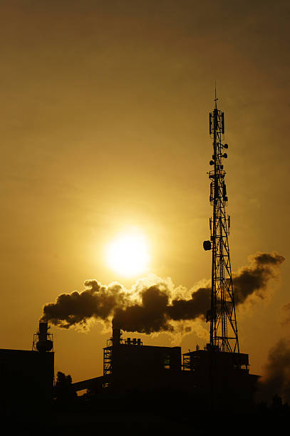 istock Polluted environment from factory in industrial zone 478061177