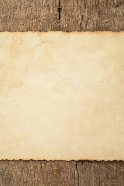 istock aged paper on wood 478062915