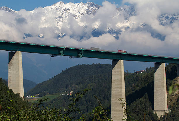 Highway bridge crossing Austria on the way to Italy