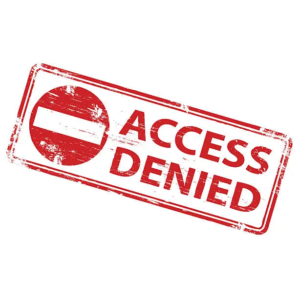Vector illustration of Access Denied Stamp