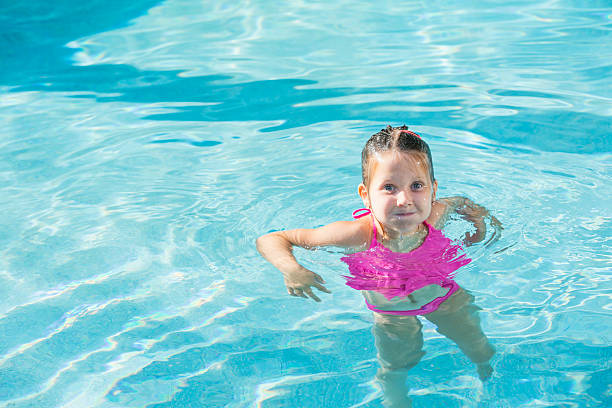 istock Little girl in swimming pool 478065571