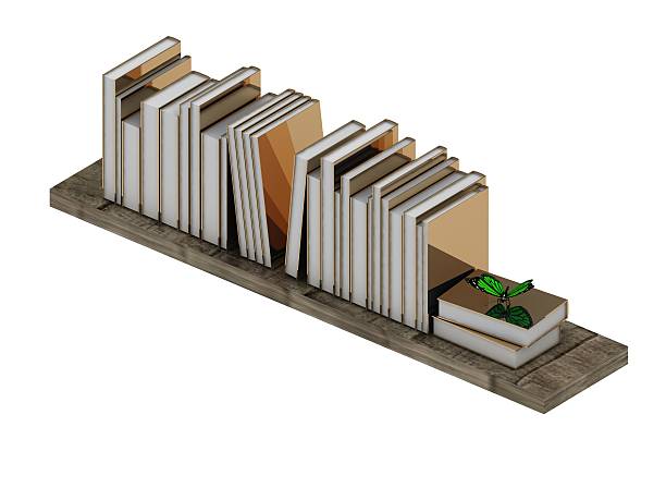 istock Books with bright gold cover on the shelf 478065896