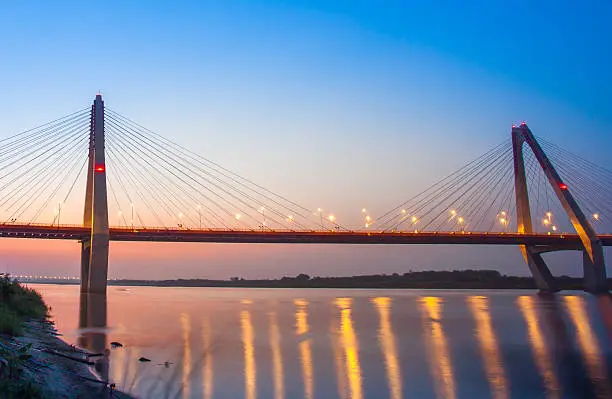 Photo of Nhat Tan Bridge in Sunset