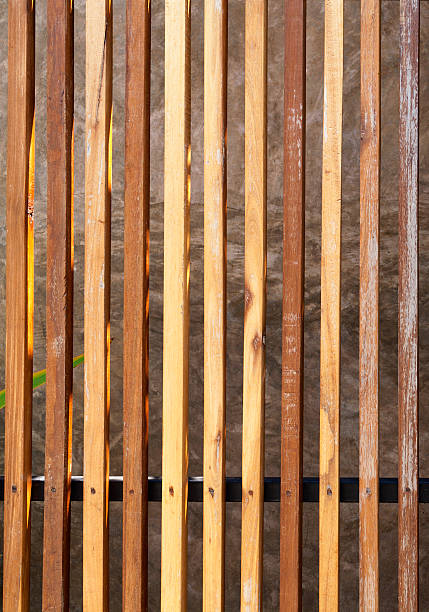 istock Wooden fence vertical style 478070232