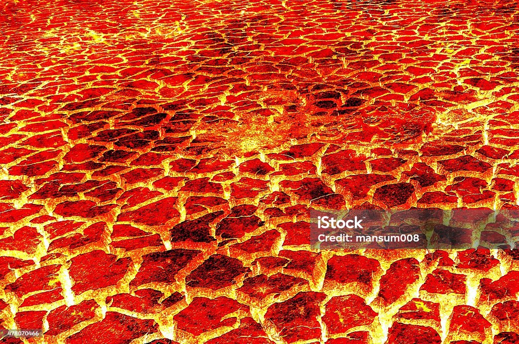 hot lava hot lava in cracked ground Inferno stock illustration