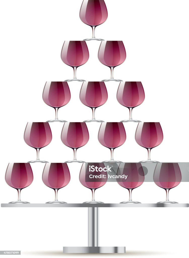 Wino tower - Grafika wektorowa royalty-free (Piramida - Figura geometryczna)